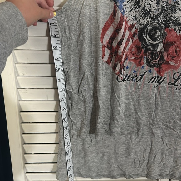 Pretty Rebel women’s large gray tank top new without store tags Rock & Roll - Picture 5 of 7